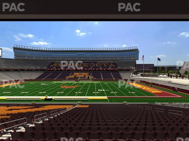 Huntington Bank Stadium - Section 109 Seat View Huntington Bank Stadium - Section 109 Seat View