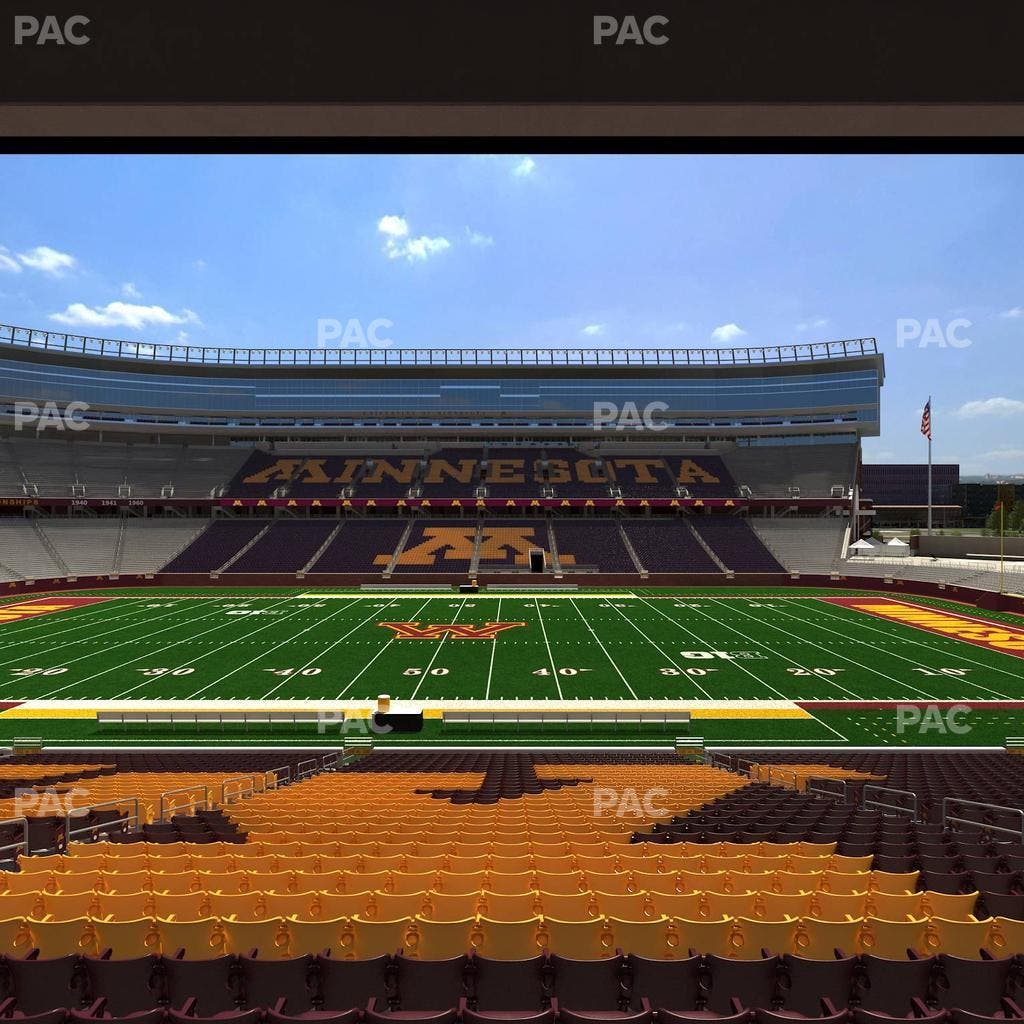 Huntington Bank Stadium - Section 110 Seat View