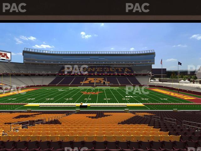 Huntington Bank Stadium - Section 110 Seat View Huntington Bank Stadium - Section 110 Seat View