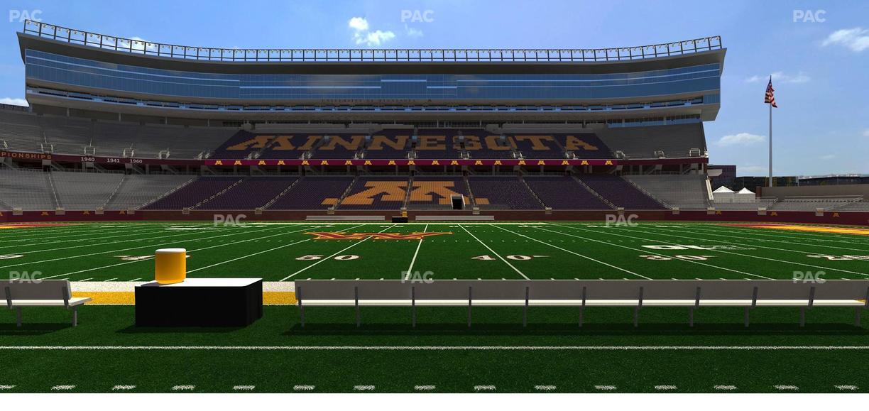 Huntington Bank Stadium - Section 110 Seat View