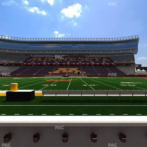 Huntington Bank Stadium - Section 110 Seat View