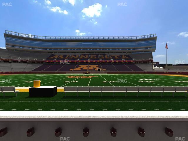 Huntington Bank Stadium - Section 110 Seat View