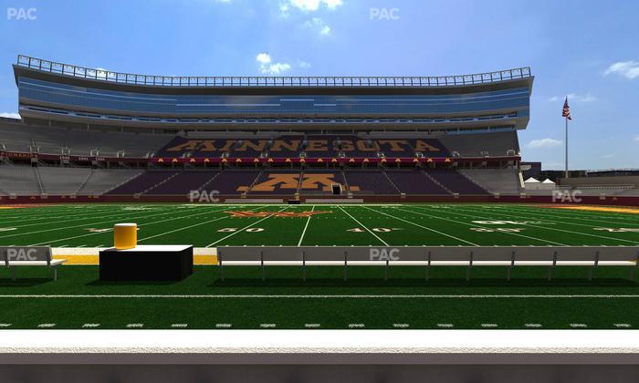 Huntington Bank Stadium - Section 110 Seat View