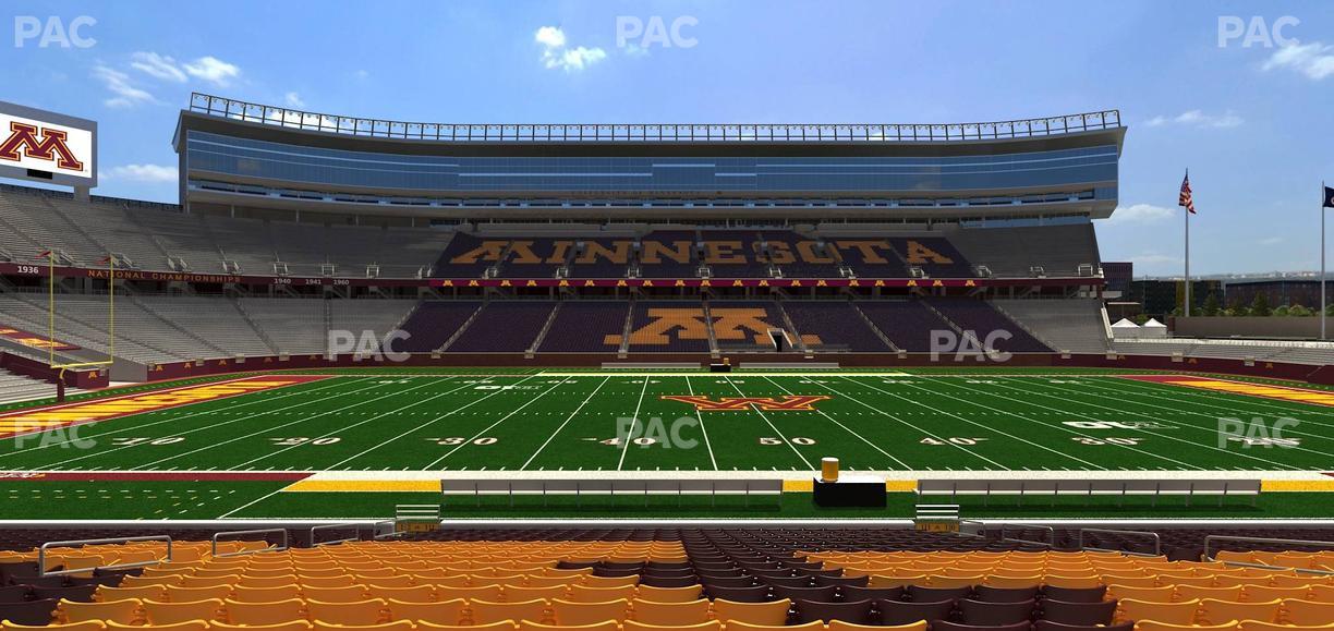 Huntington Bank Stadium - Section 111 Seat View