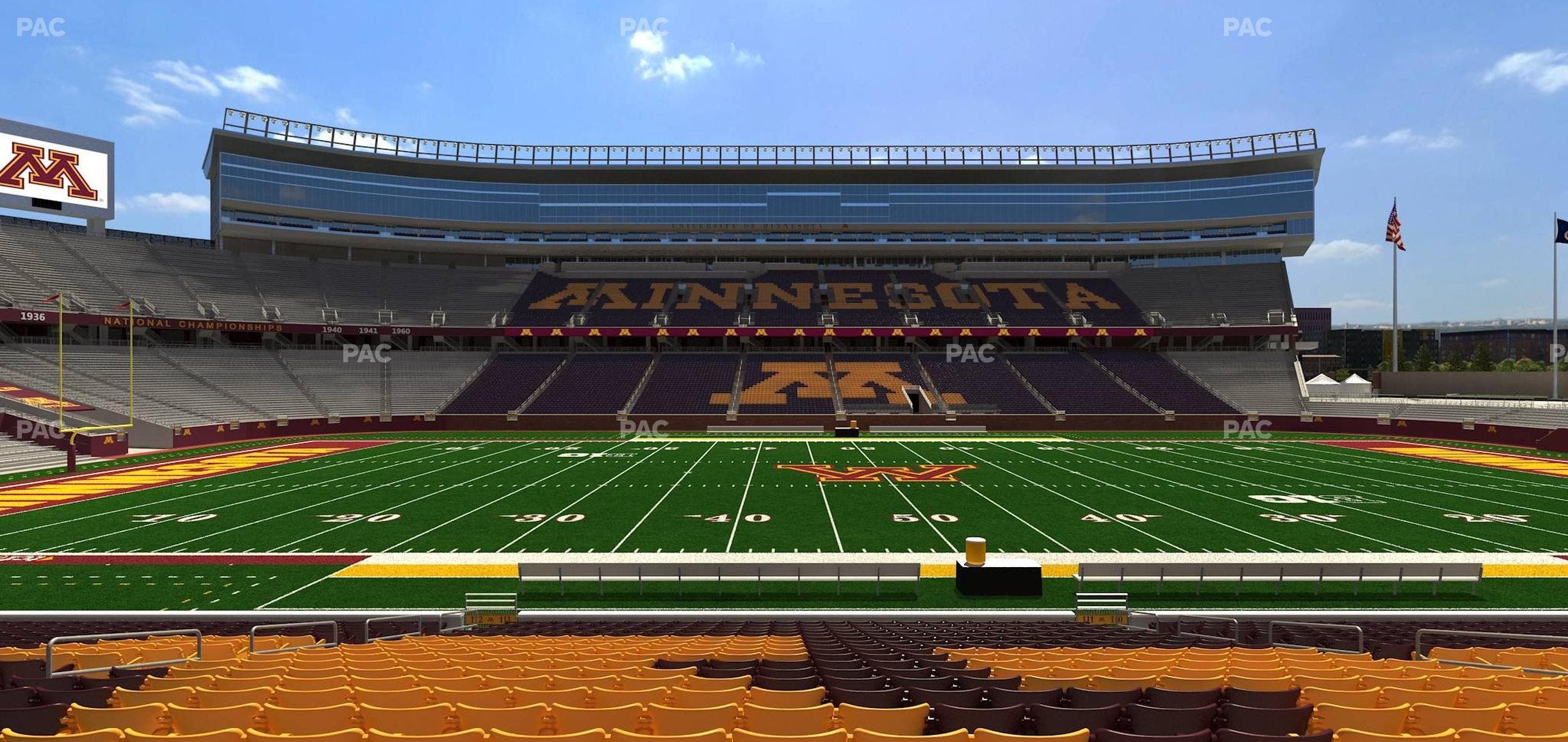 Huntington Bank Stadium - Section 111 Seat View