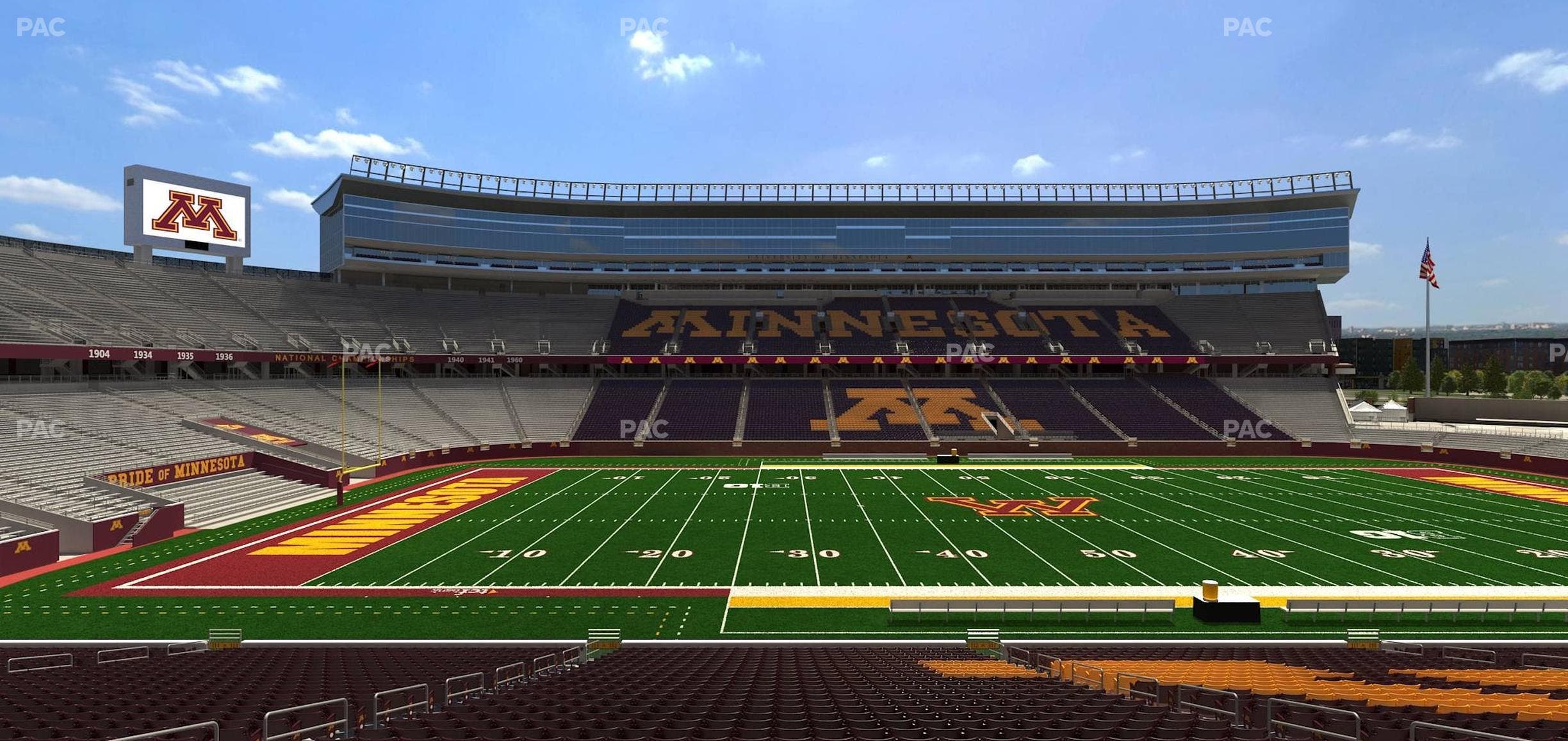 Huntington Bank Stadium - Section 112 Seat View