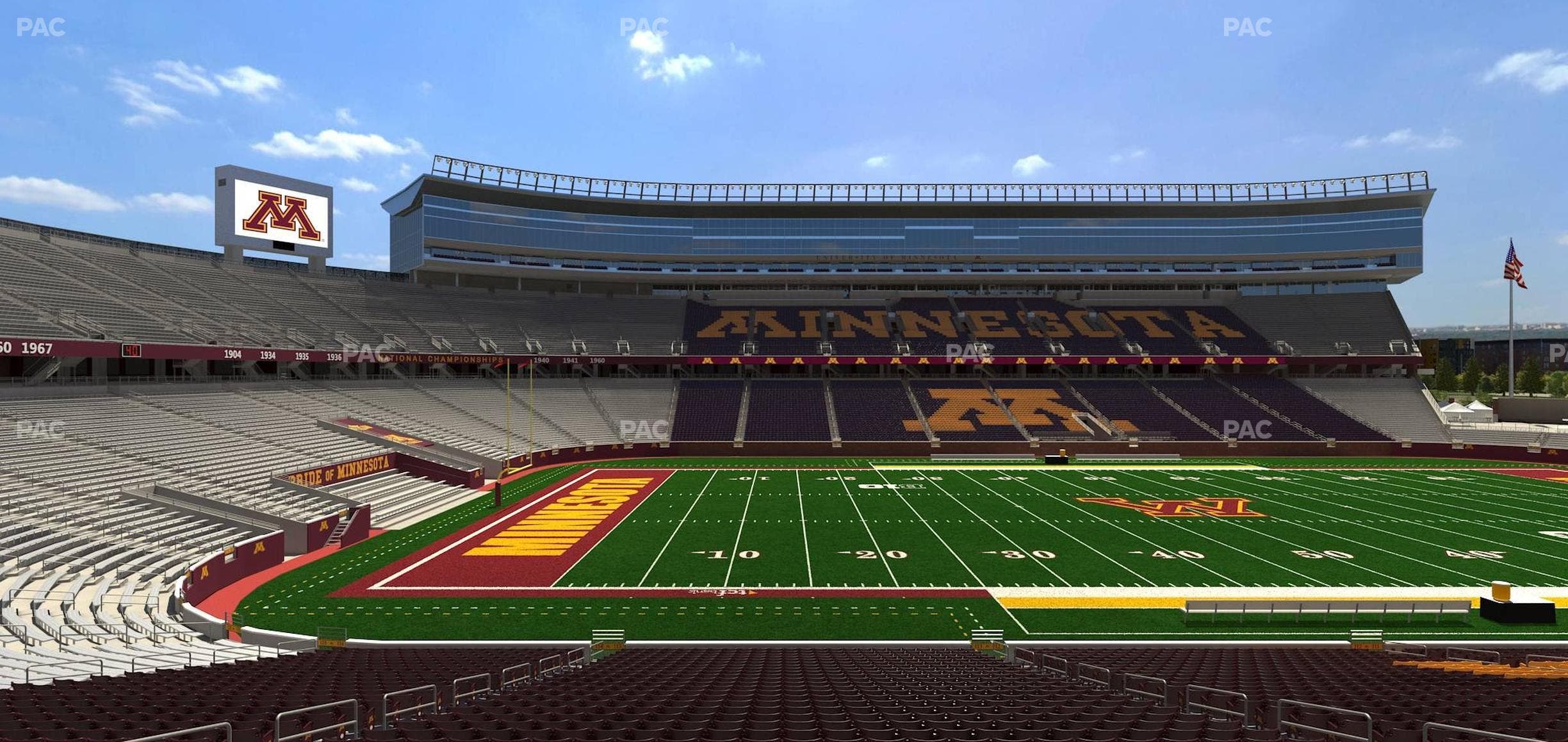 Huntington Bank Stadium - Section 113 Seat View