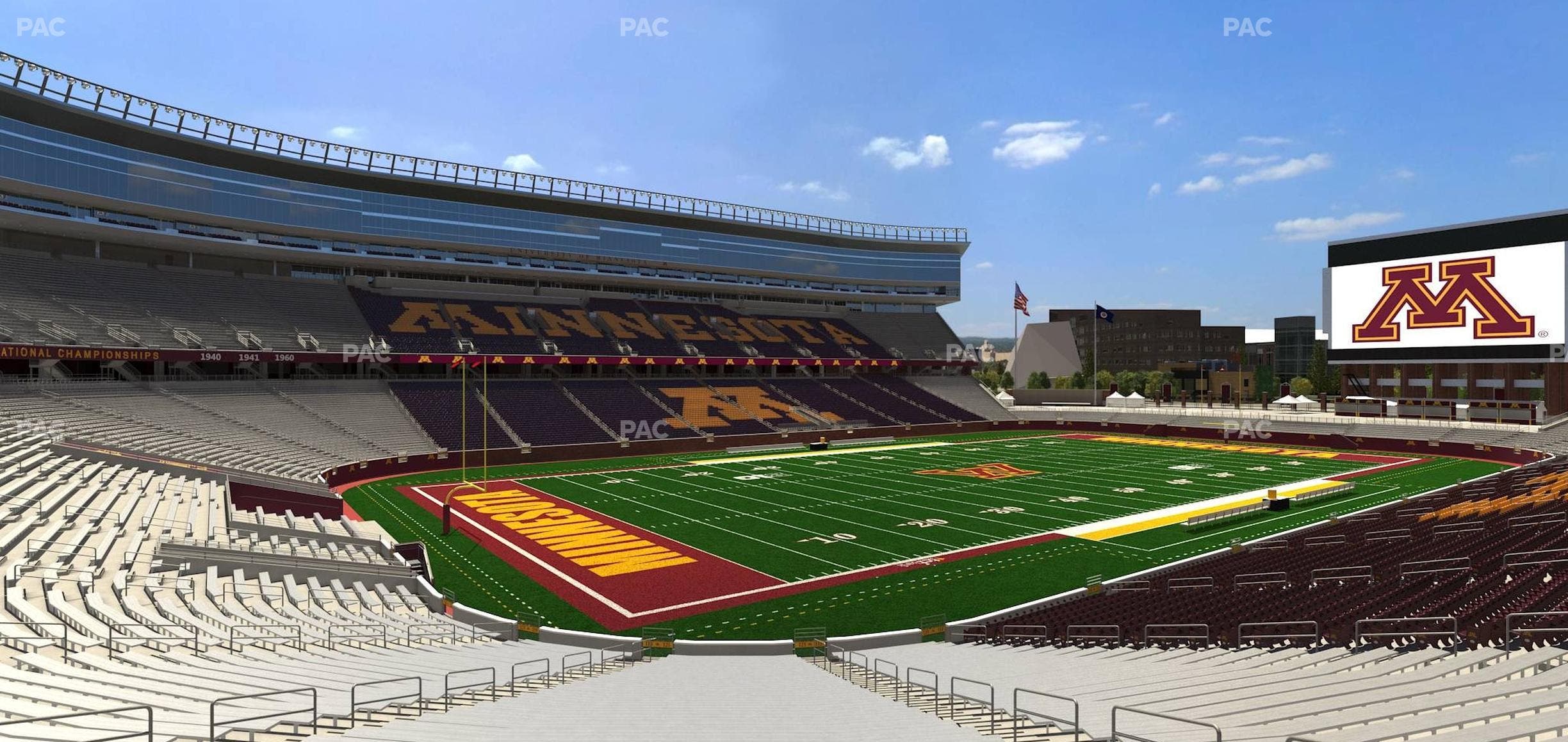 Huntington Bank Stadium - Section 117 Seat View