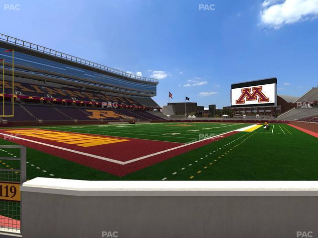 Huntington Bank Stadium - Section 119 Seat View