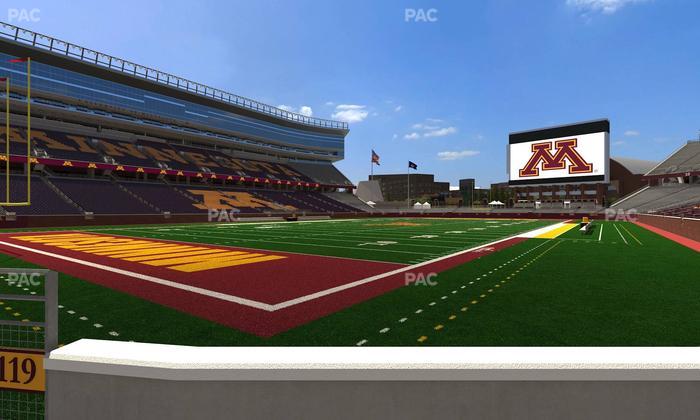 Huntington Bank Stadium - Section 119 Seat View