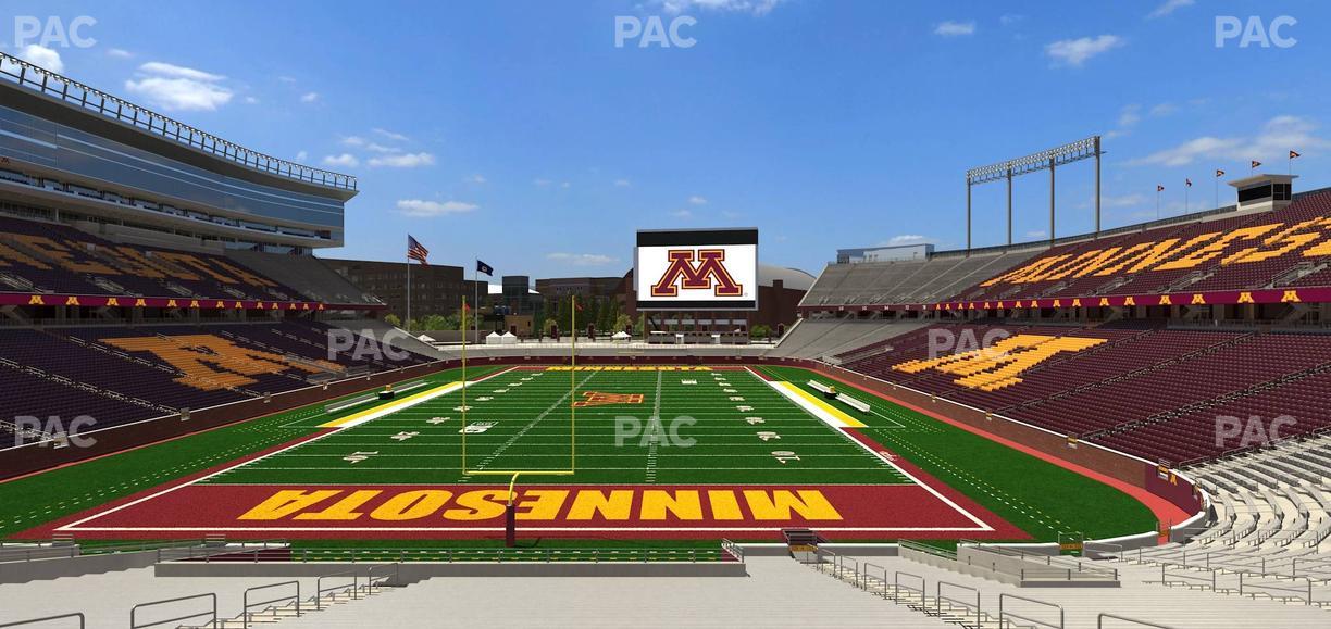 Huntington Bank Stadium - Section 125 Seat View