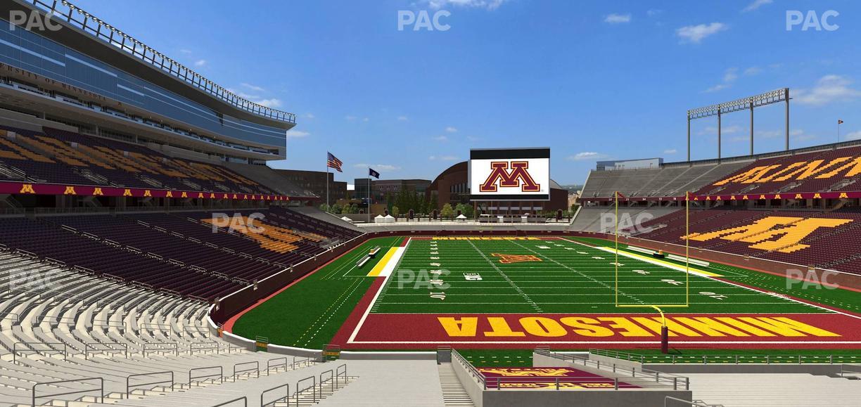 Huntington Bank Stadium - Section 127 Seat View