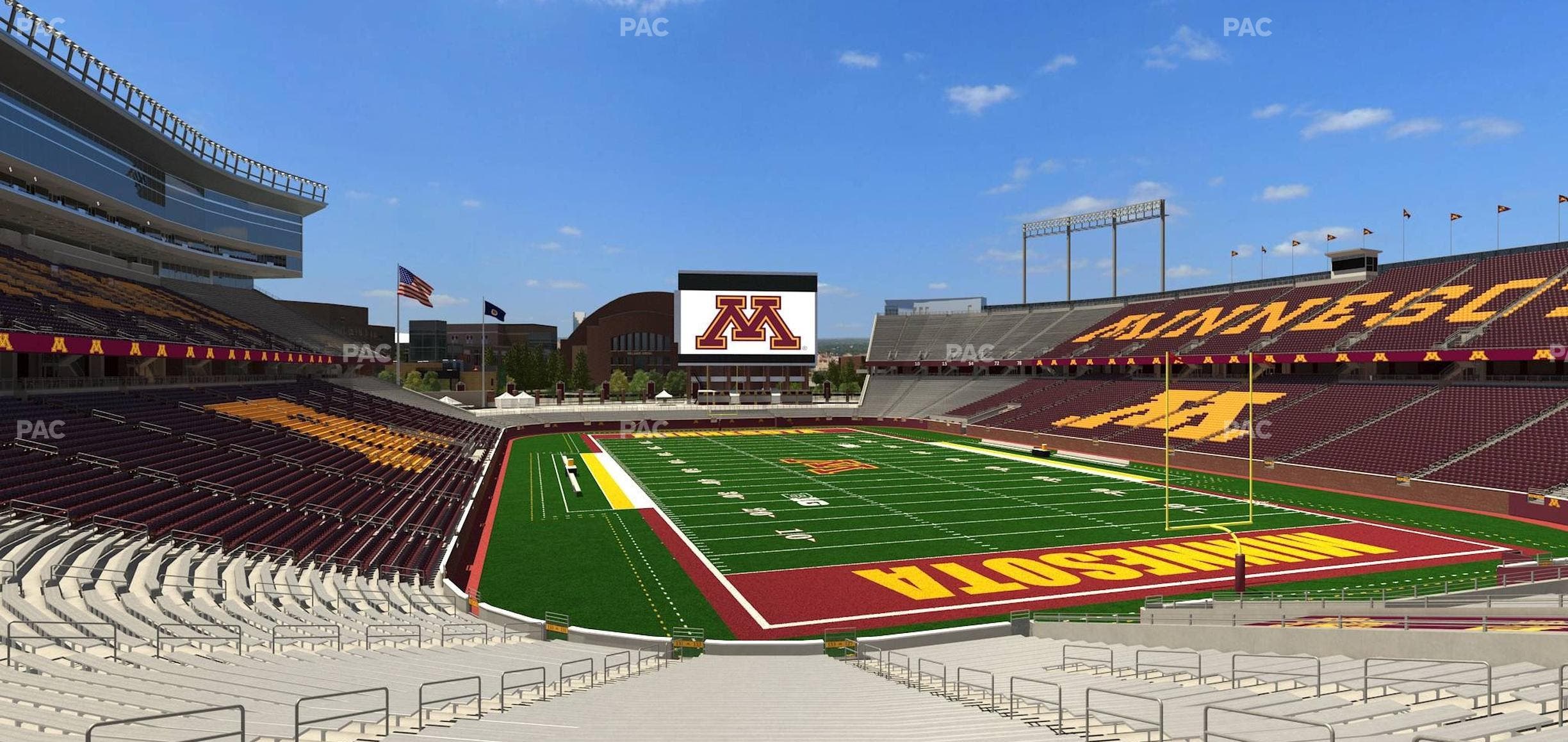 Huntington Bank Stadium - Section 129 Seat View