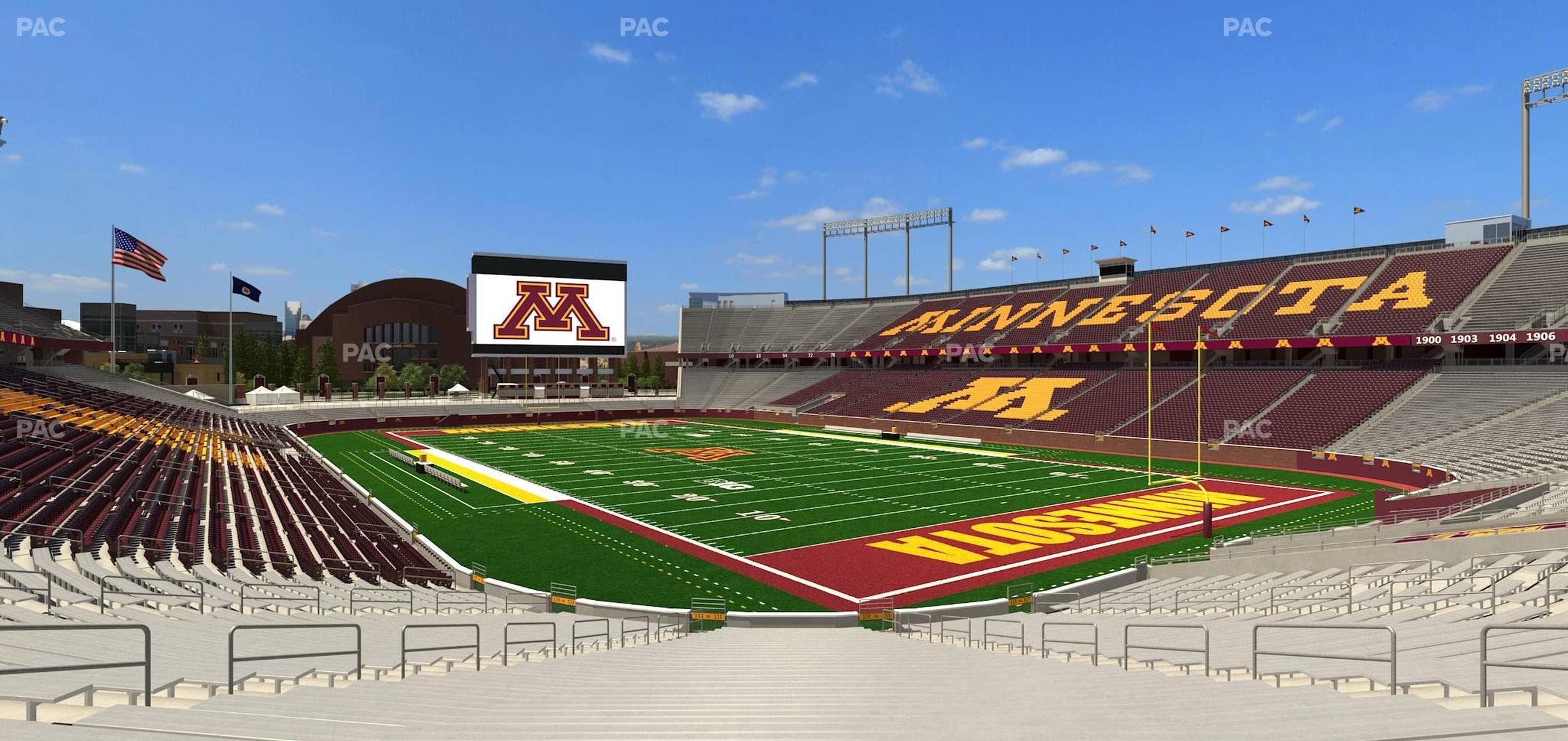 Huntington Bank Stadium - Section 131 Seat View