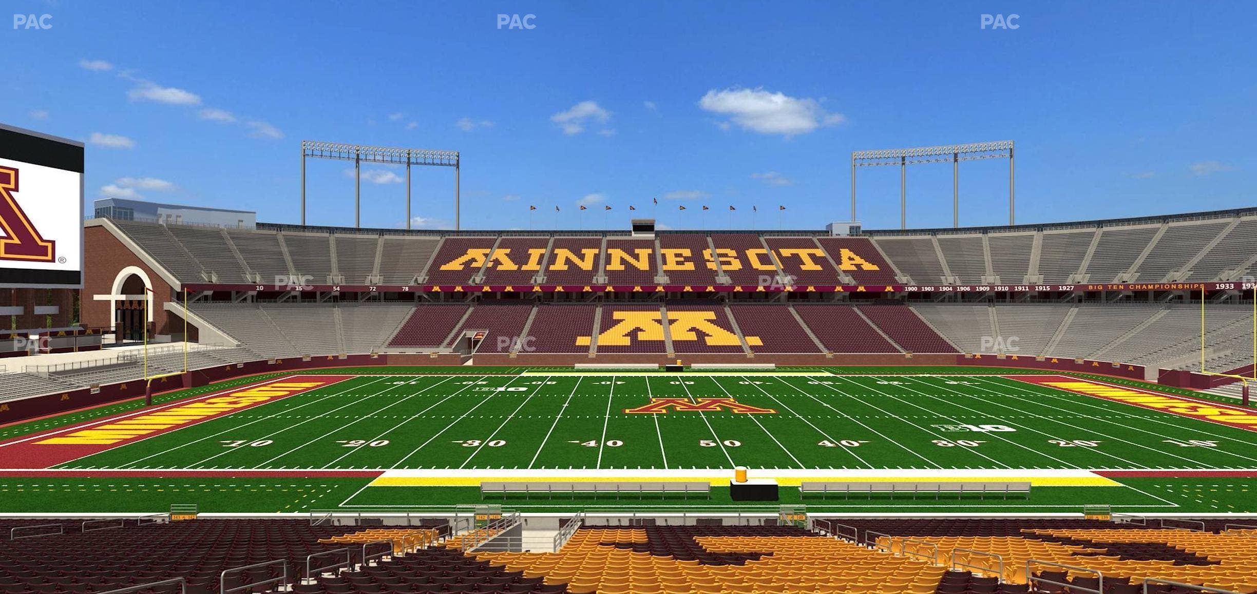 Huntington Bank Stadium - Section 141 Seat View