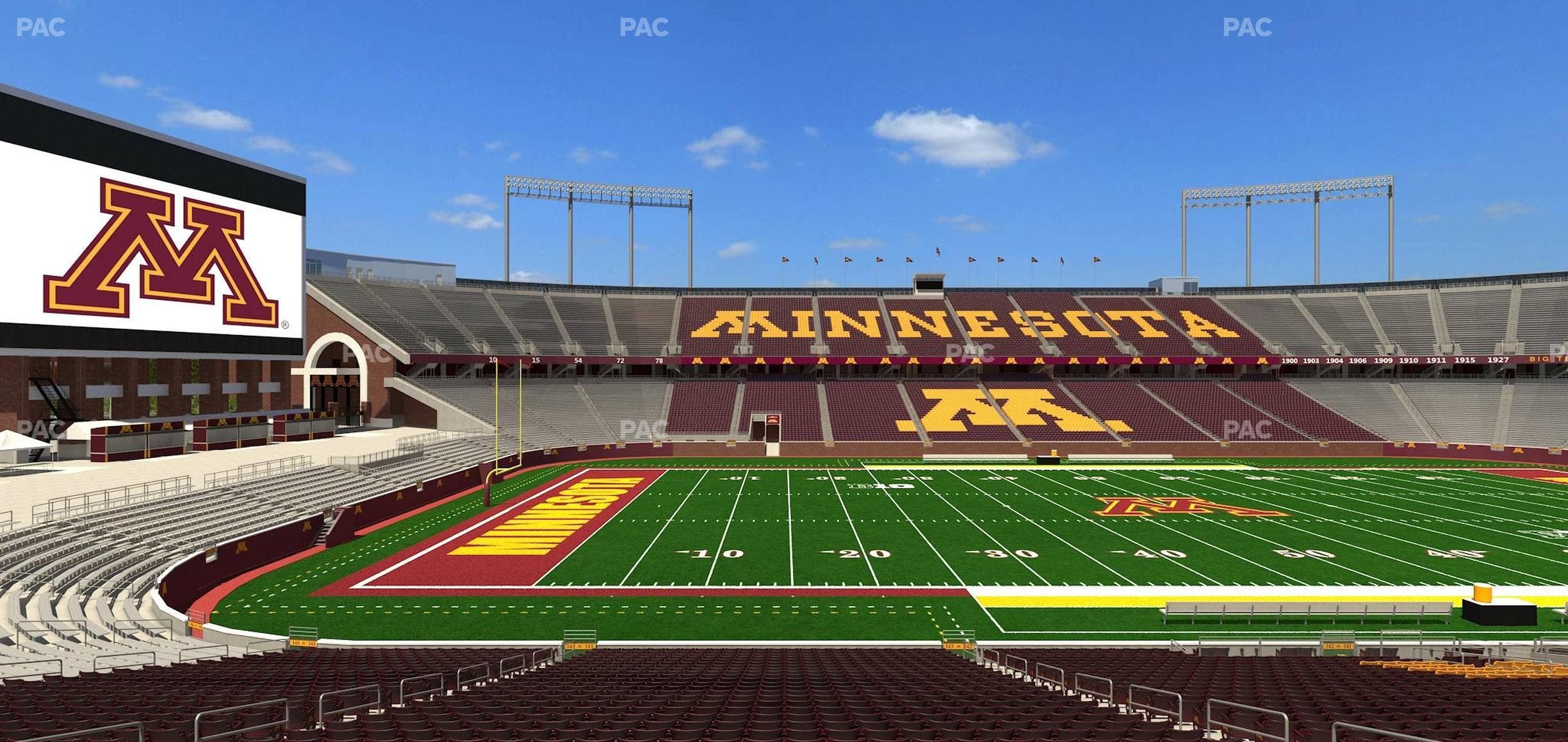 Huntington Bank Stadium - Section 143 Seat View