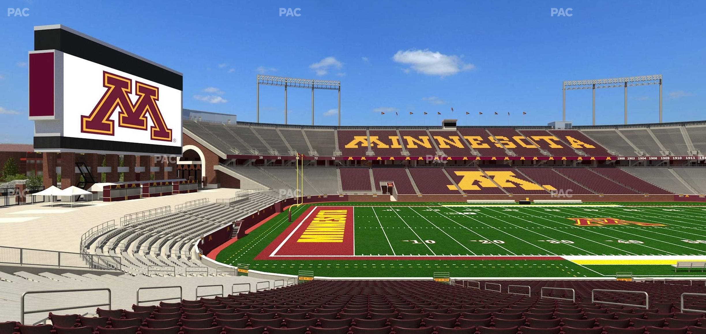 Huntington Bank Stadium - Section 144 Seat View