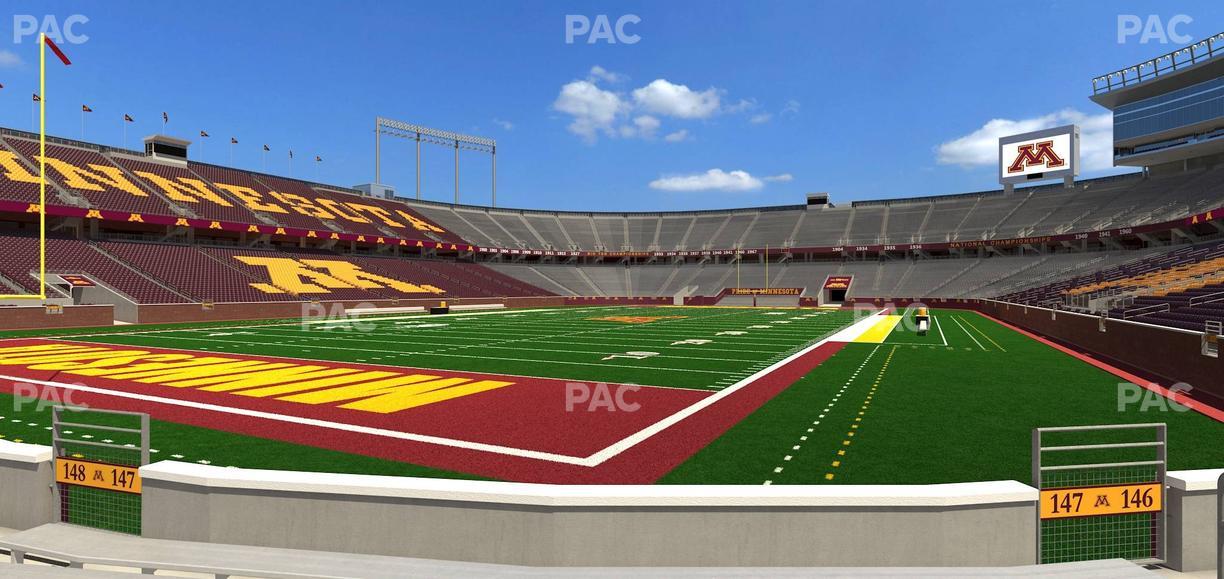 Huntington Bank Stadium - Section 147 Seat View