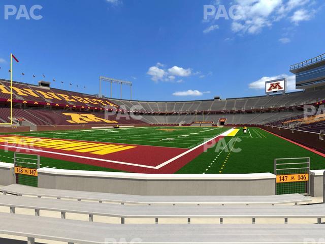 Huntington Bank Stadium - Section 147 Seat View Huntington Bank Stadium - Section 147 Seat View