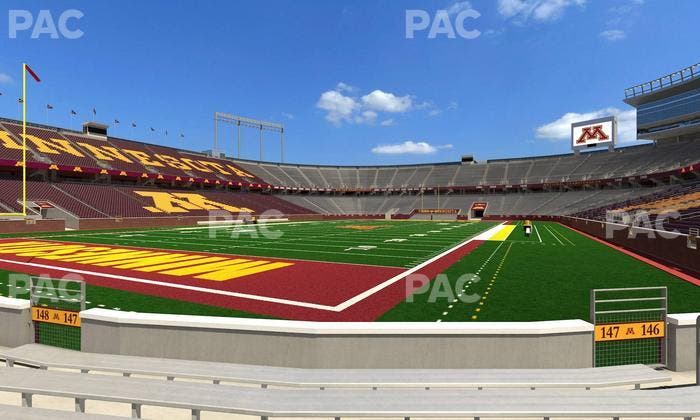 Huntington Bank Stadium - Section 147 Seat View