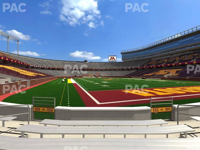 Huntington Bank Stadium - Section 152 Seat View Huntington Bank Stadium - Section 152 Seat View