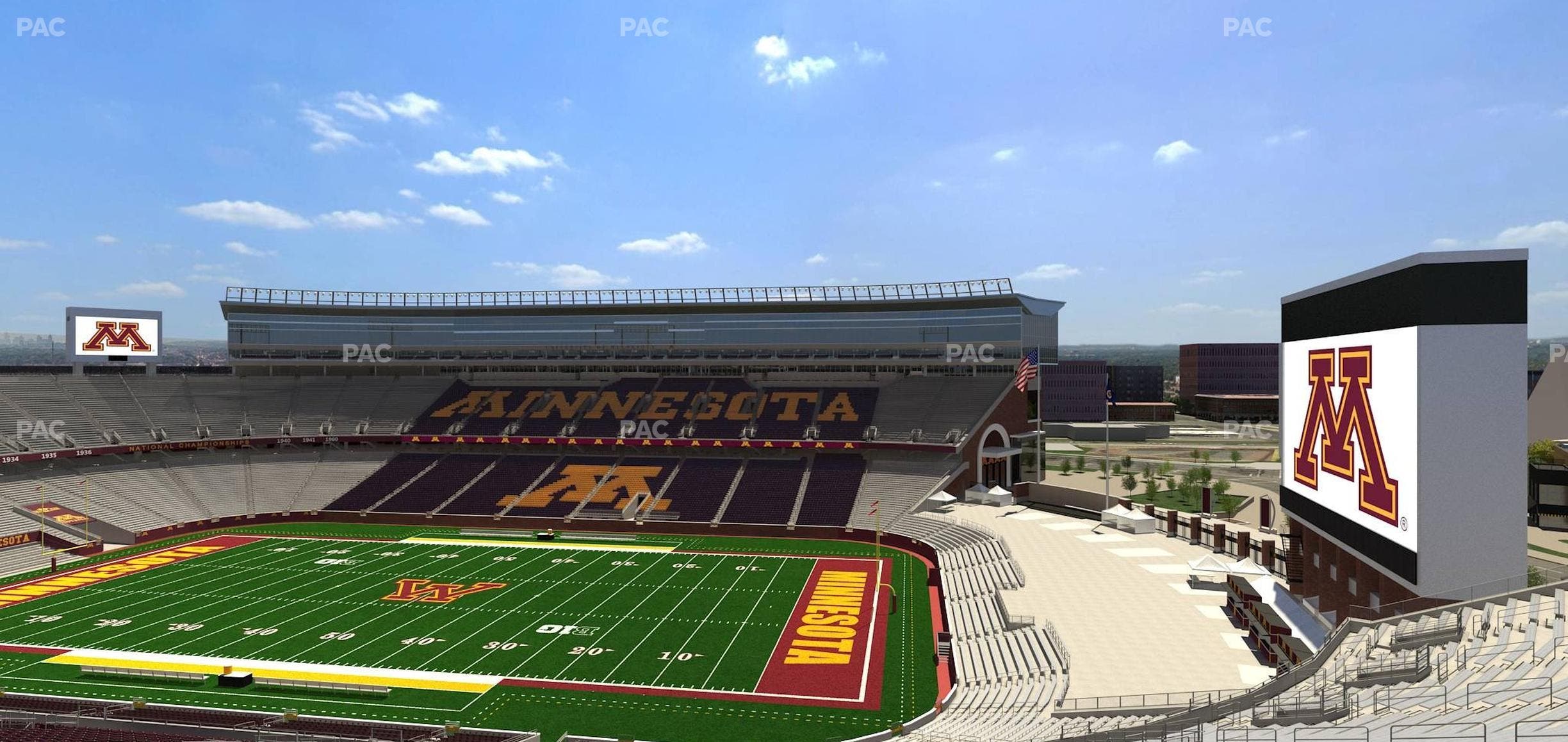 Huntington Bank Stadium - Section 206 Seat View