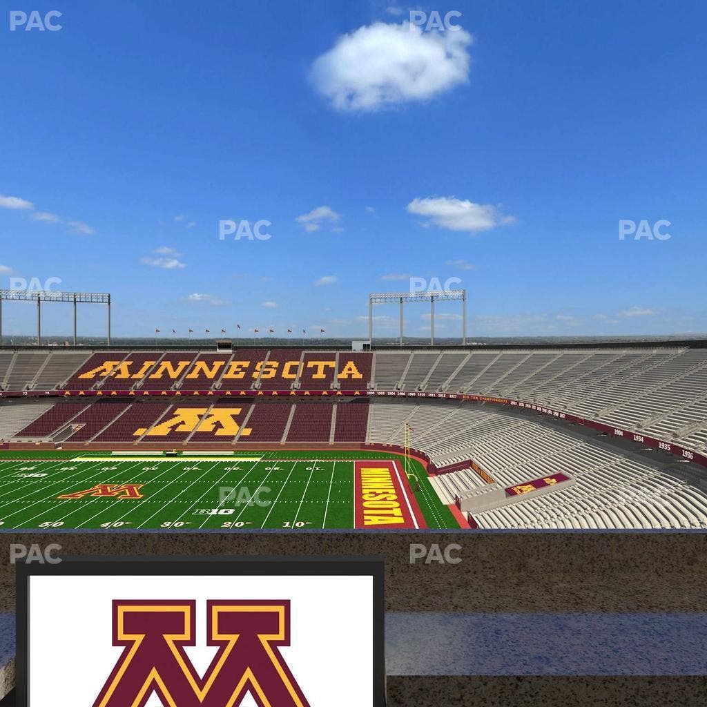 Huntington Bank Stadium - Section Loge Box 1 Lower Seat View
