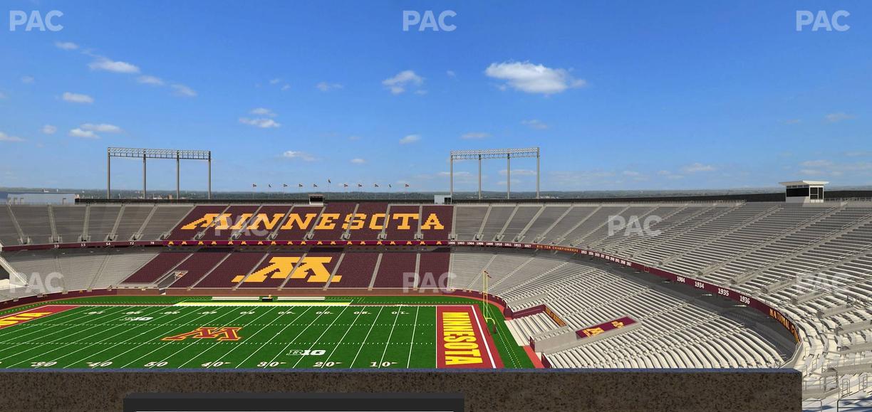 Huntington Bank Stadium - Section Loge Box 1 Lower Seat View