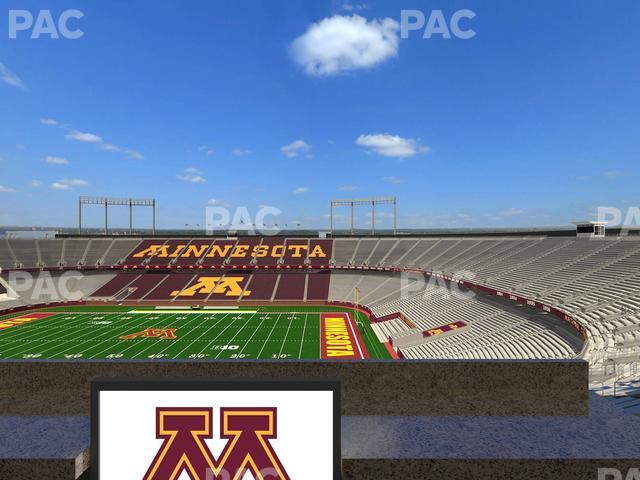 Huntington Bank Stadium - Section Loge Box 1 Lower Seat View Huntington Bank Stadium - Section Loge Box 1 Lower Seat View