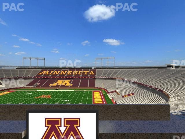 Huntington Bank Stadium - Section Loge Box 1 Lower Seat View