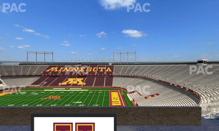 Huntington Bank Stadium - Section Loge Box 1 Lower Seat View