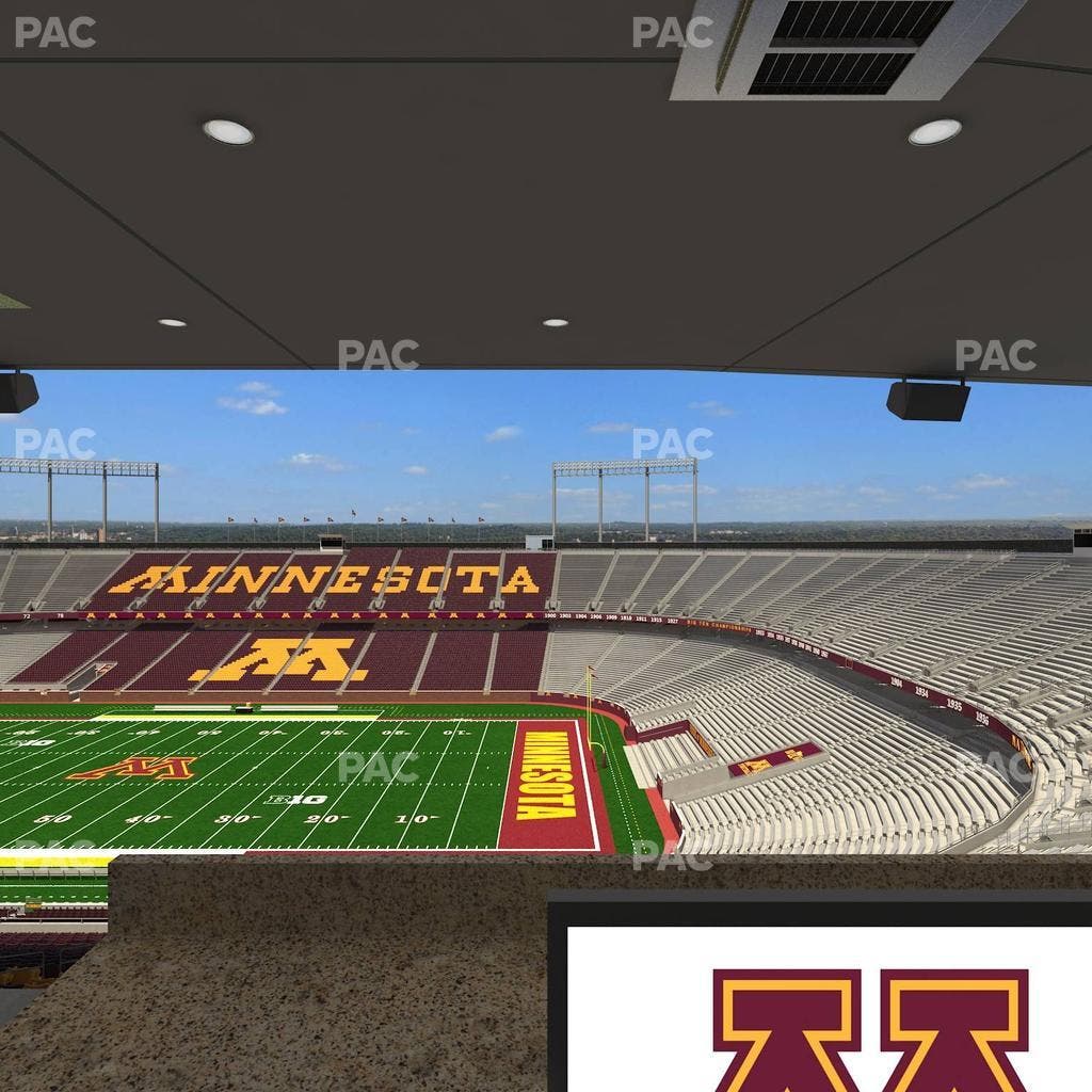 Huntington Bank Stadium - Section Loge Box 1 Upper Seat View