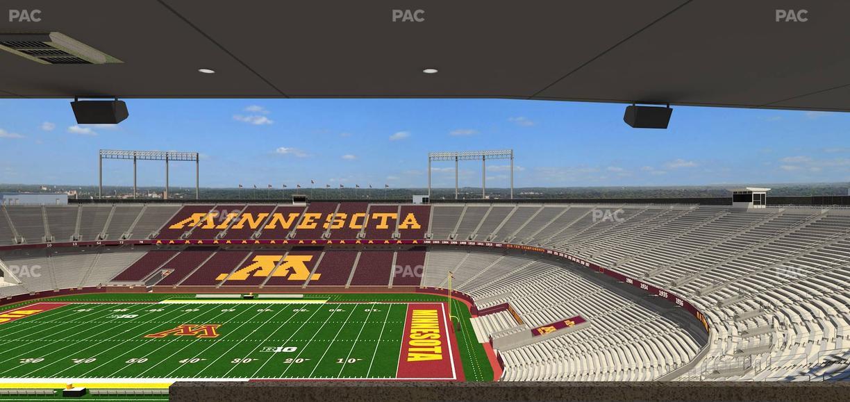 Huntington Bank Stadium - Section Loge Box 1 Upper Seat View