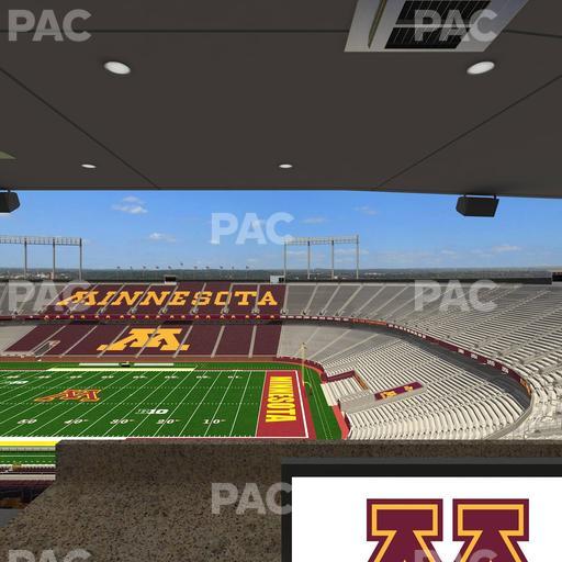 Huntington Bank Stadium - Section Loge Box 1 Upper Seat View