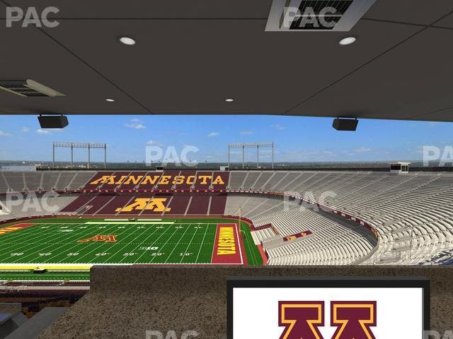 Huntington Bank Stadium - Section Loge Box 1 Upper Seat View