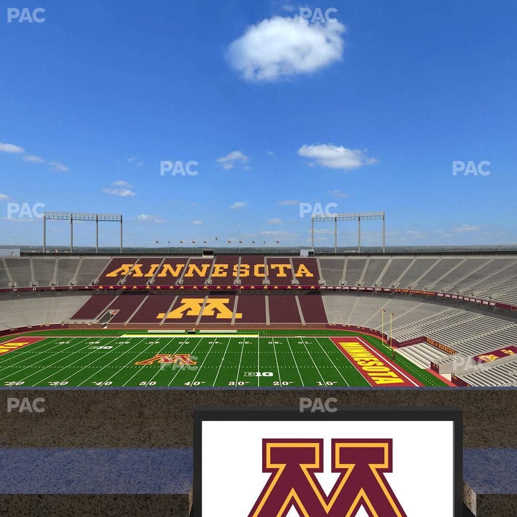 Huntington Bank Stadium - Section Loge Box 10 Lower Seat View