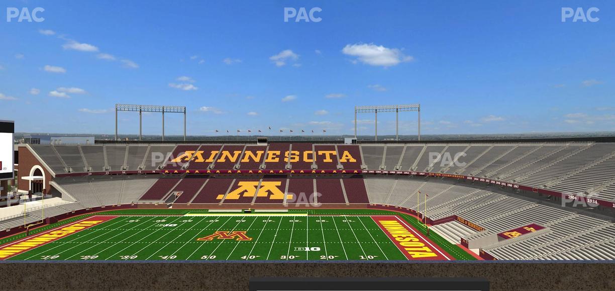 Huntington Bank Stadium - Section Loge Box 10 Lower Seat View