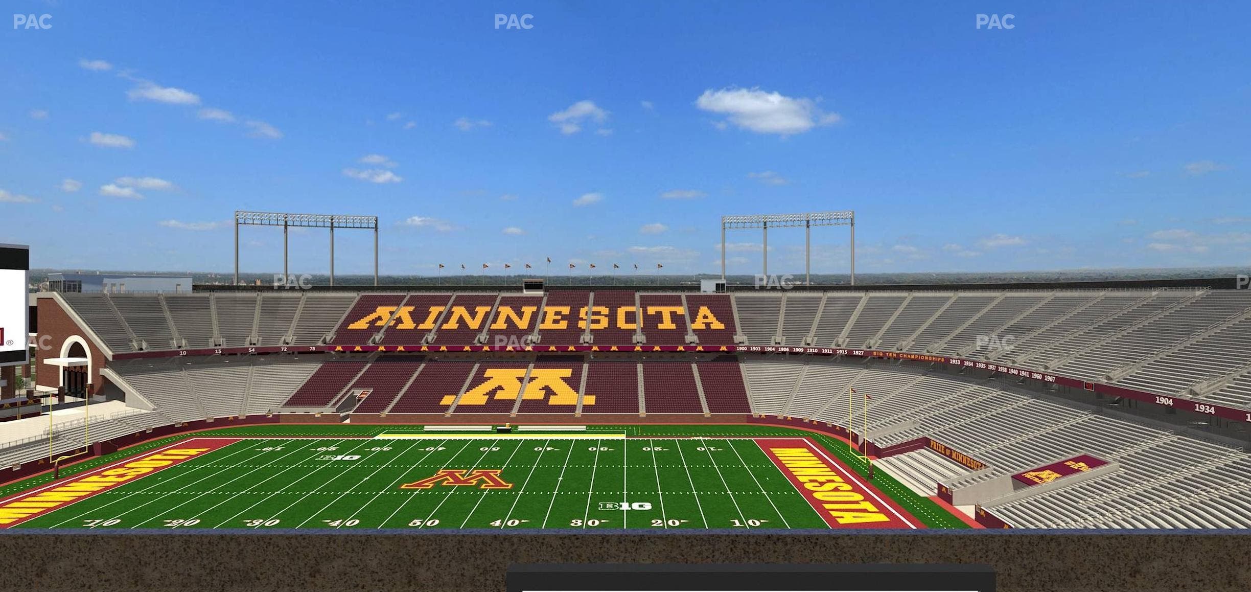 Huntington Bank Stadium - Section Loge Box 10 Lower Seat View