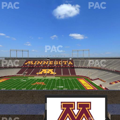 Huntington Bank Stadium - Section Loge Box 10 Lower Seat View