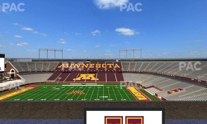 Huntington Bank Stadium - Section Loge Box 10 Lower Seat View