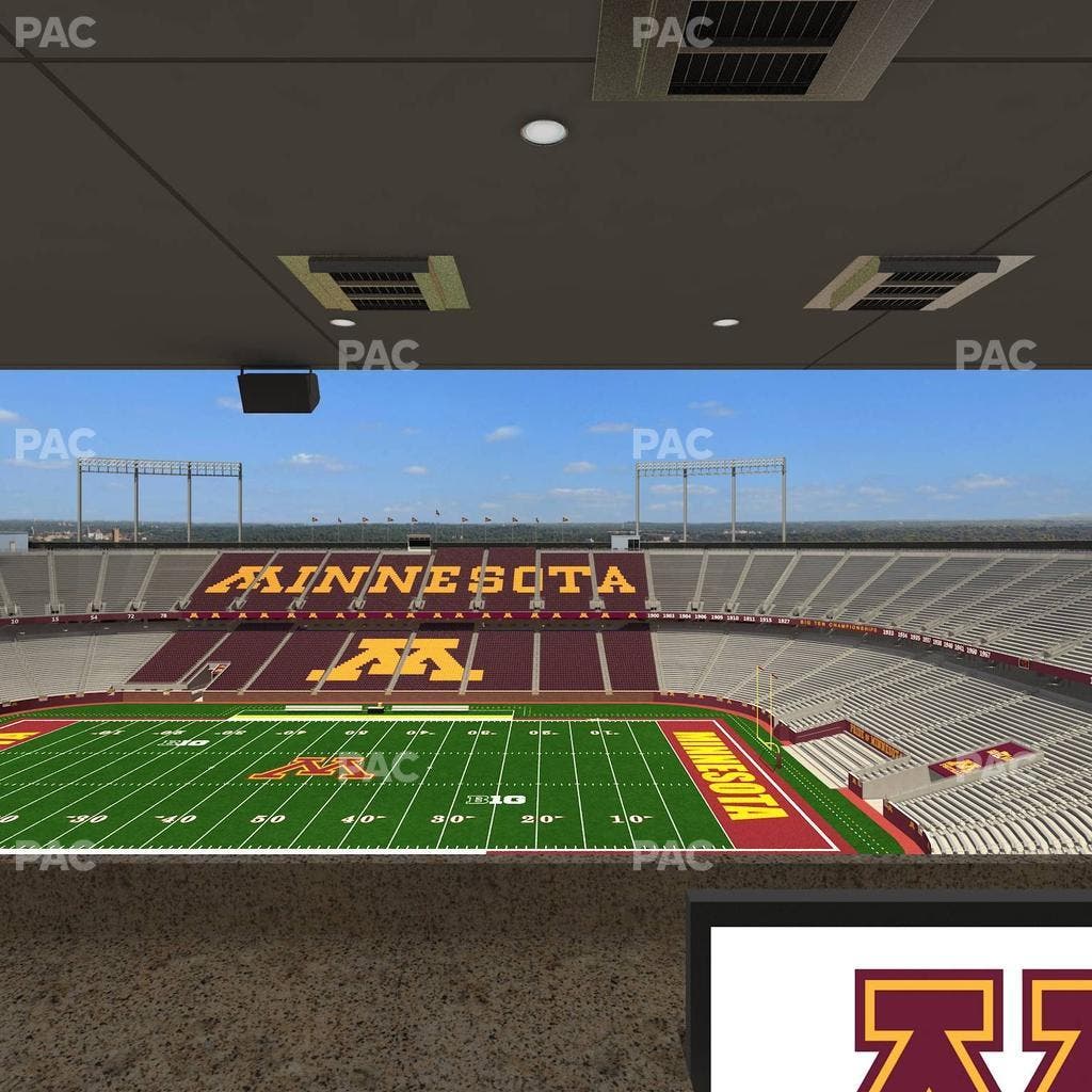 Huntington Bank Stadium - Section Loge Box 10 Upper Seat View