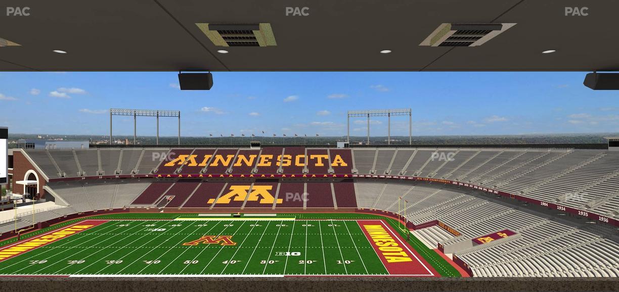 Huntington Bank Stadium - Section Loge Box 10 Upper Seat View