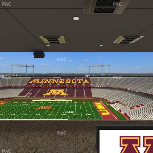 Huntington Bank Stadium - Section Loge Box 10 Upper Seat View