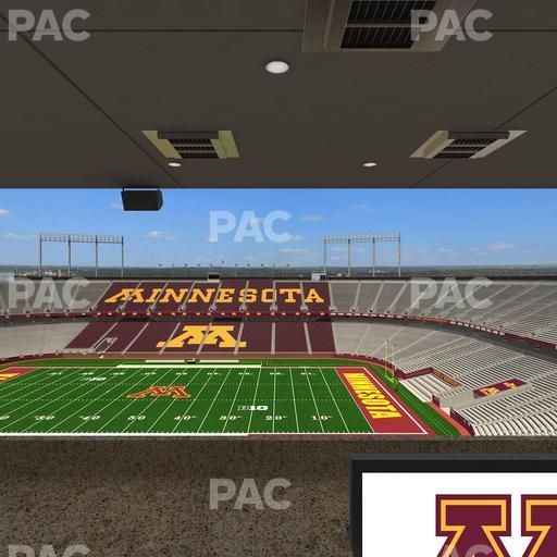 Huntington Bank Stadium - Section Loge Box 10 Upper Seat View