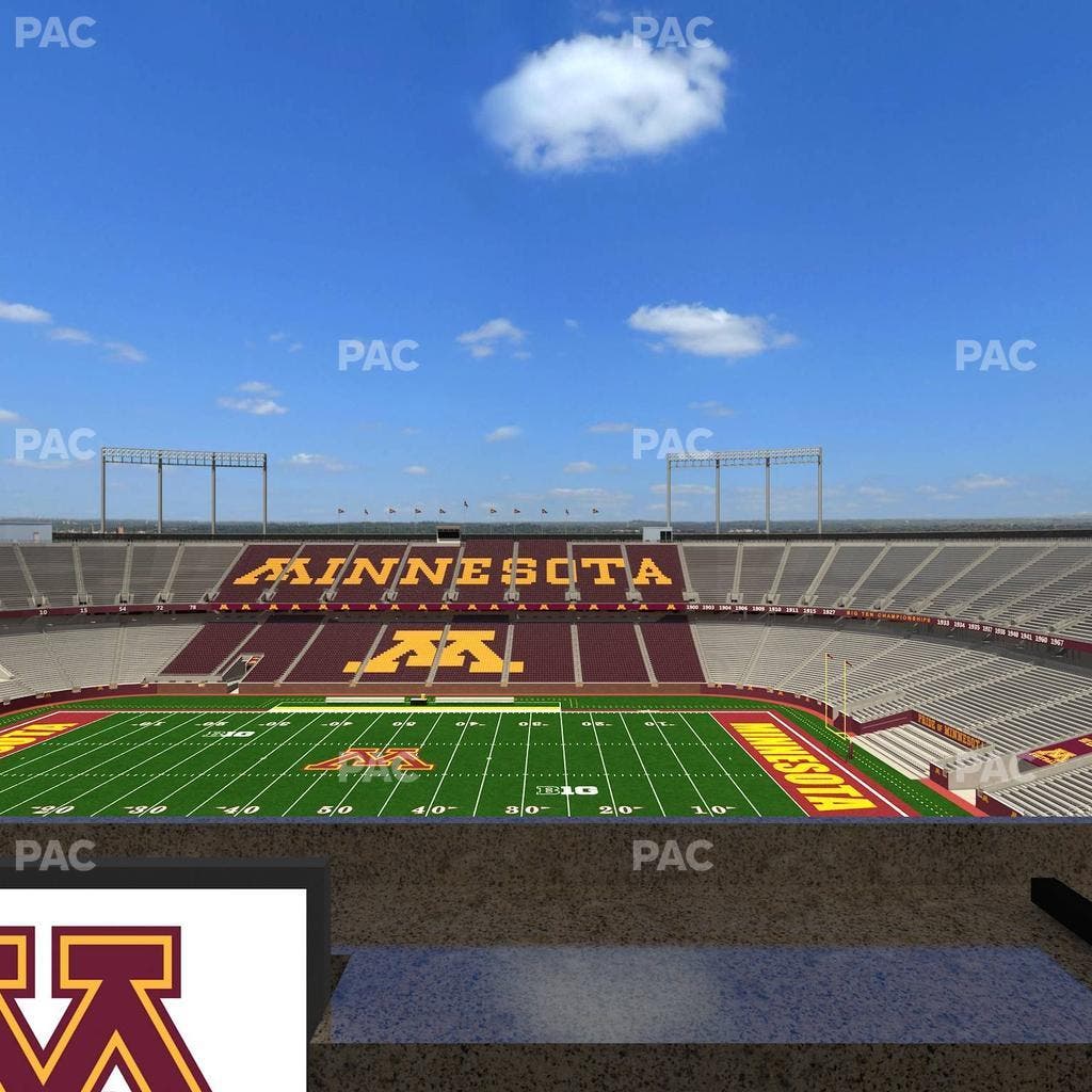 Huntington Bank Stadium - Section Loge Box 11 Lower Seat View