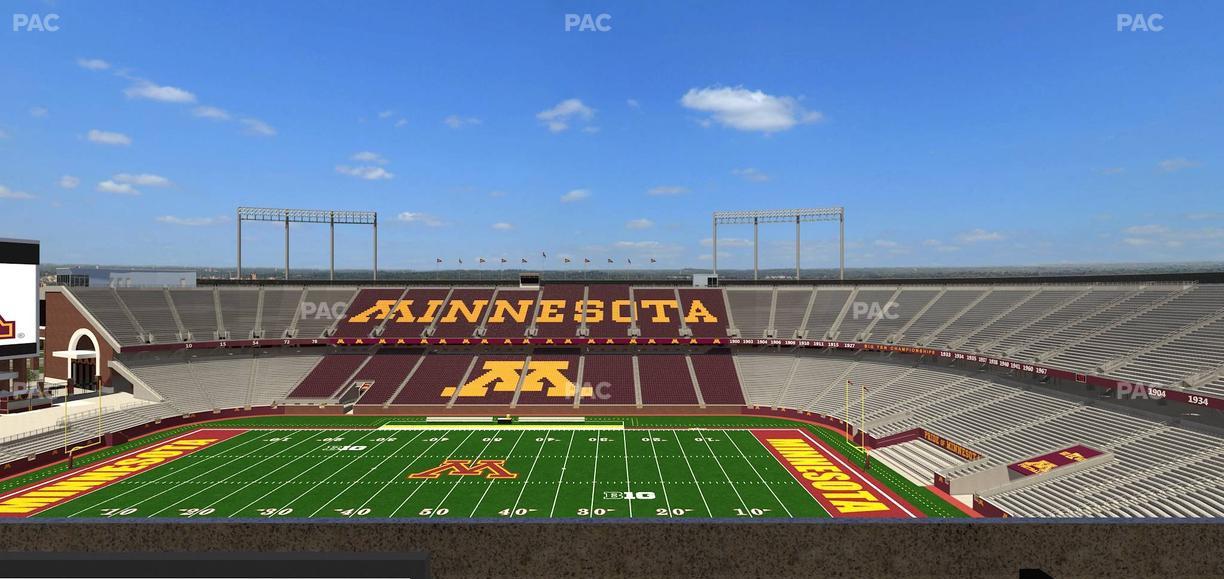 Huntington Bank Stadium - Section Loge Box 11 Lower Seat View