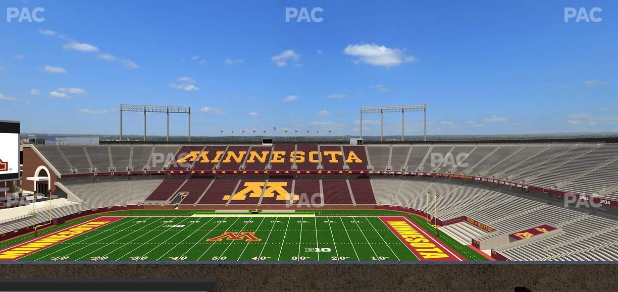 Huntington Bank Stadium - Section Loge Box 11 Lower Seat View