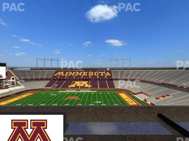 Huntington Bank Stadium - Section Loge Box 11 Lower Seat View