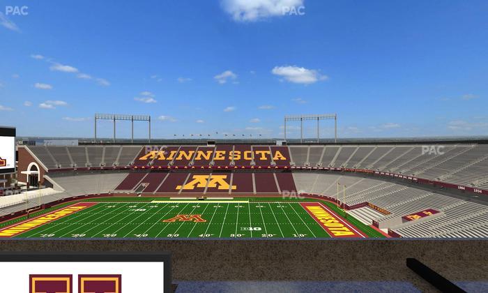 Huntington Bank Stadium - Section Loge Box 11 Lower Seat View