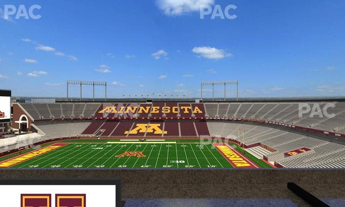 Huntington Bank Stadium - Section Loge Box 11 Lower Seat View